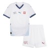 Conjunto (Camiseta+Pantalón Corto) Suiza Segunda Equipación Euro 2024 - Niño